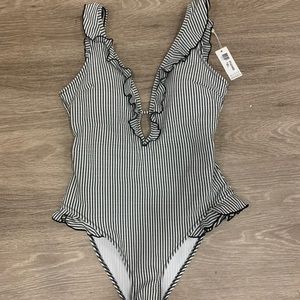 Mermaid Swimsuit Inc Seersucker One Piece NWT